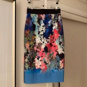 Milly Multi Color Chic Pencil Skirt